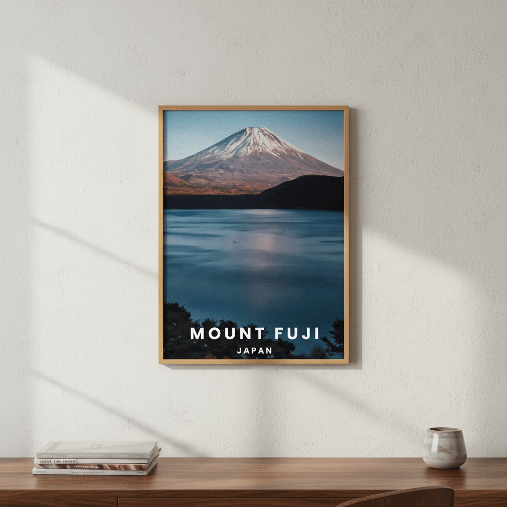 Mt Fuji Travel Poster, Japan by L10 wall - art - picture - poster