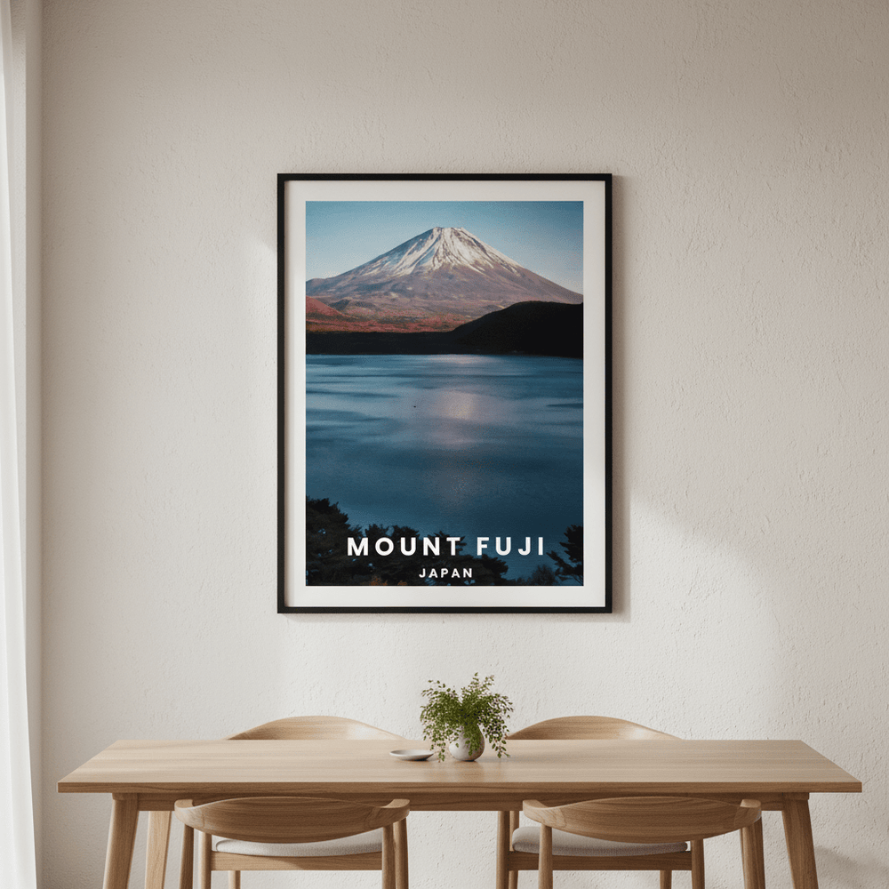 Mt Fuji Travel Poster, Japan by L10 wall - art - picture - poster