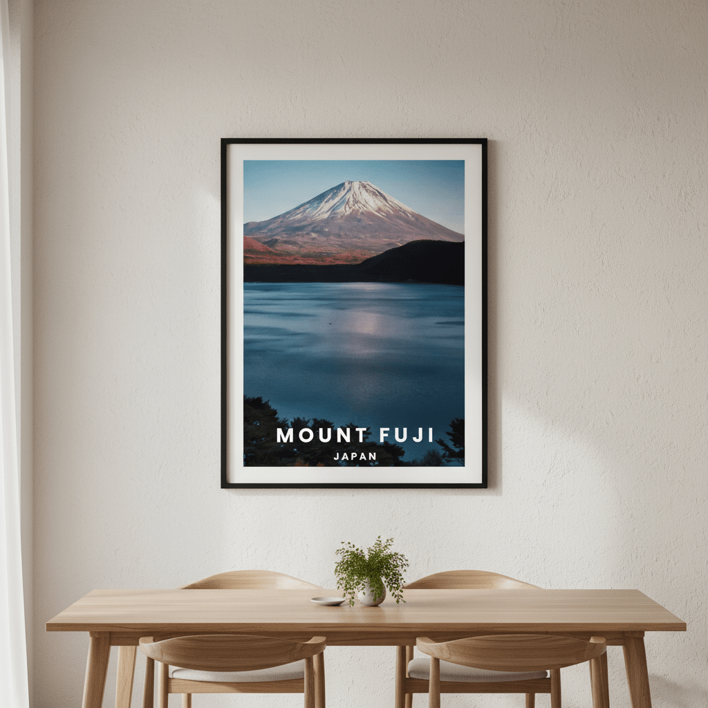 Mt Fuji Travel Poster, Japan by L10 wall - art - picture - poster
