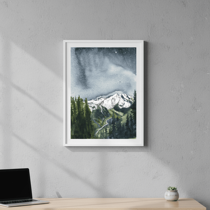 Mt Rainier by Meredith O'Neal wall - art - picture - poster