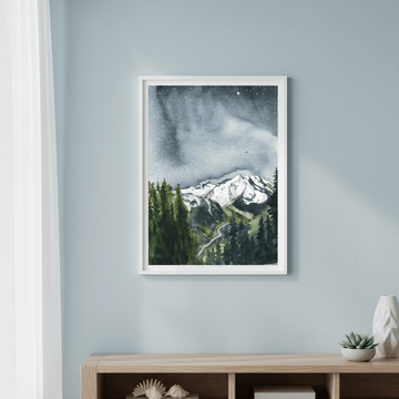 Mt Rainier by Meredith O'Neal wall - art - picture - poster