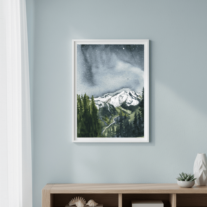 Mt Rainier by Meredith O'Neal wall - art - picture - poster
