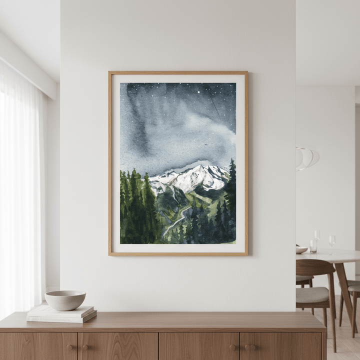 Mt Rainier by Meredith O'Neal wall - art - picture - poster