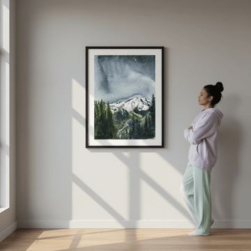 Mt Rainier by Meredith O'Neal wall - art - picture - poster