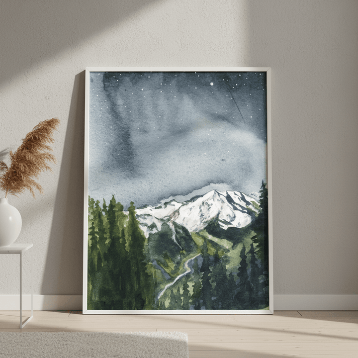 Mt Rainier by Meredith O'Neal wall - art - picture - poster