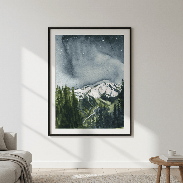 Mt Rainier by Meredith O'Neal wall - art - picture - poster