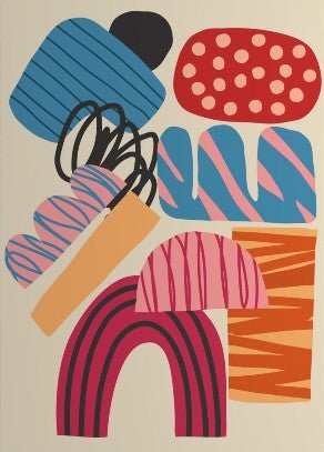 Multicolor Assortment Objects Wall Art by Lisa Solomoniuk | Art & Canvas Print