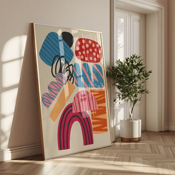 Multicolor Assortment Objects Wall Art - Style My Wall