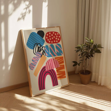 Multicolor Assortment Objects Wall Art - Style My Wall