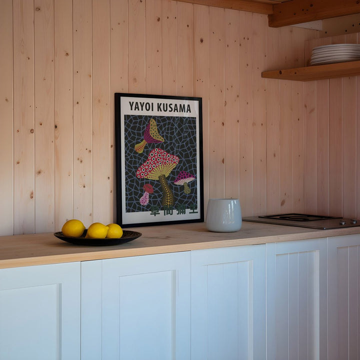 Multicolored Mashrooms By Yayoi Kusama - Style My Wall