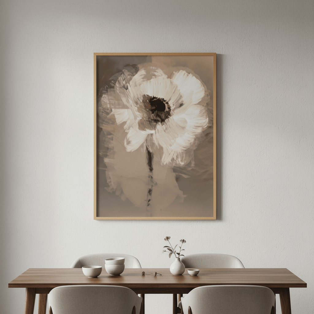 Muted Daisy by Deer Muskeeter wall - art - picture - poster