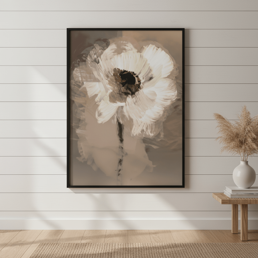 Muted Daisy by Deer Muskeeter wall - art - picture - poster