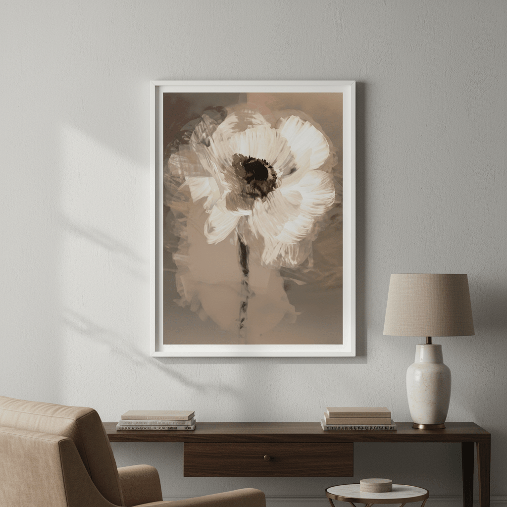 Muted Daisy by Deer Muskeeter wall - art - picture - poster