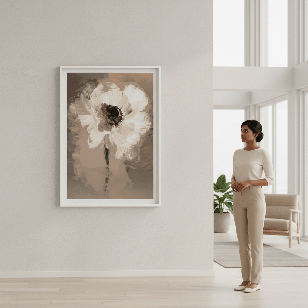 Muted Daisy by Deer Muskeeter wall - art - picture - poster
