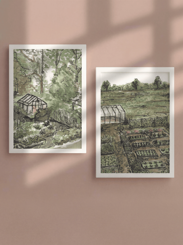 My Garden Set of 2 by Josephine Wianto | Art & Canvas Print