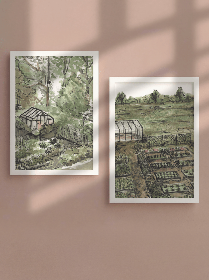 My Garden Set of 2 by Josephine Wianto wall - art - picture - poster