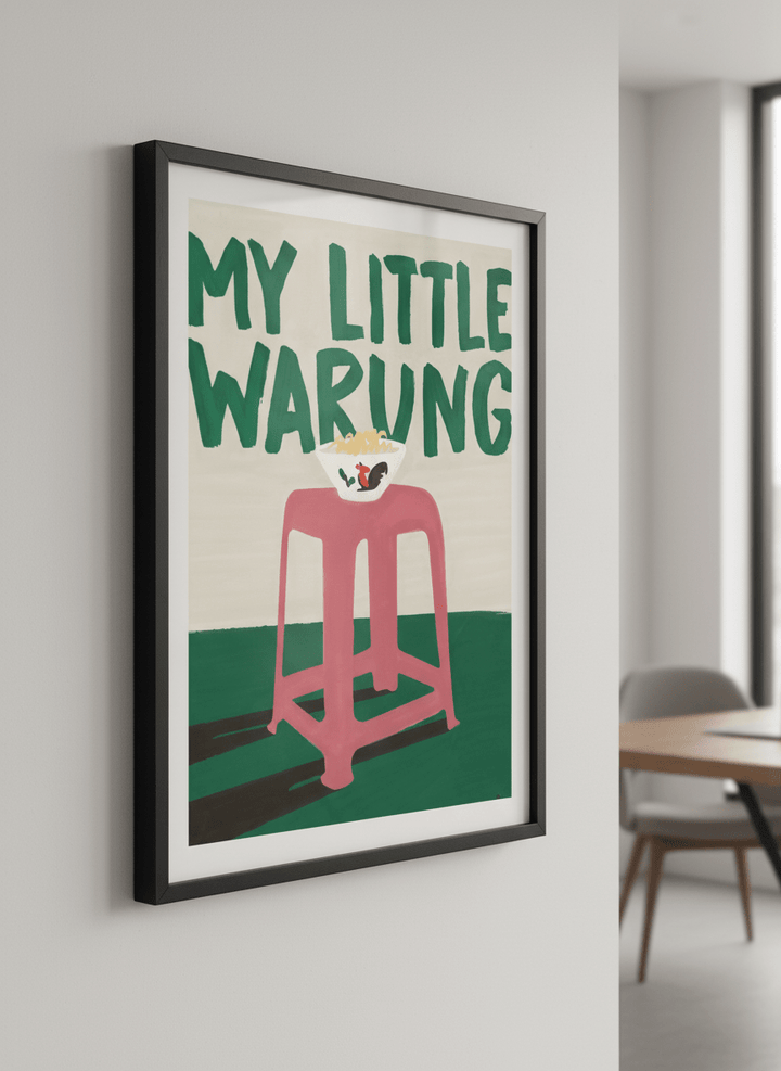 Contemporary wall art featured in a bright modern office workspace