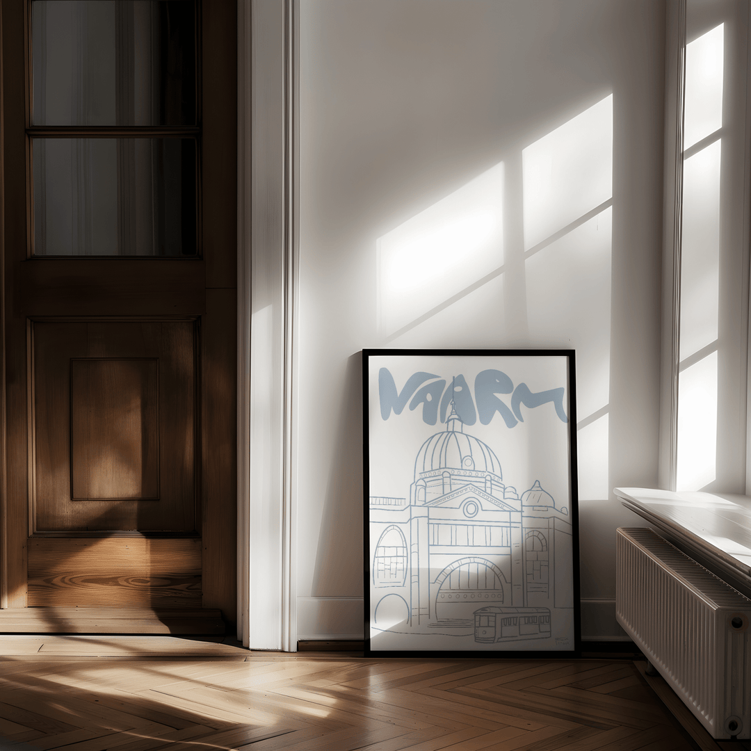 Naarm Flinders St by Hayde Nizard wall - art - picture - poster