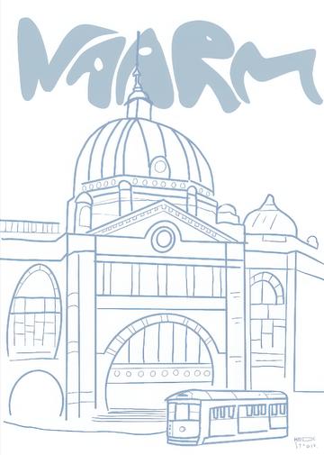 Naarm Flinders St by Hayde Nizard,frame