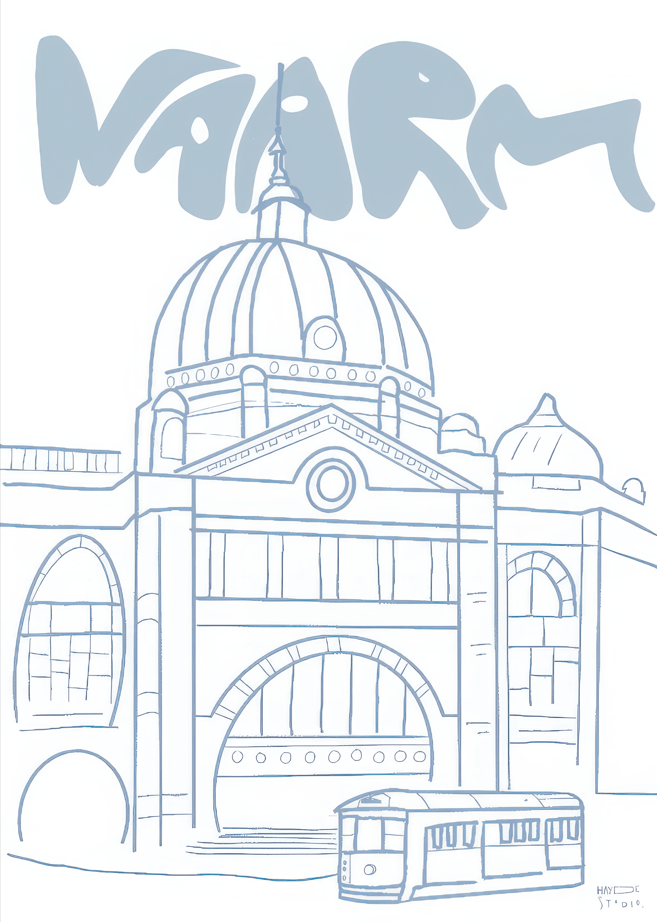 Naarm Flinders St by Hayde Nizard,frame