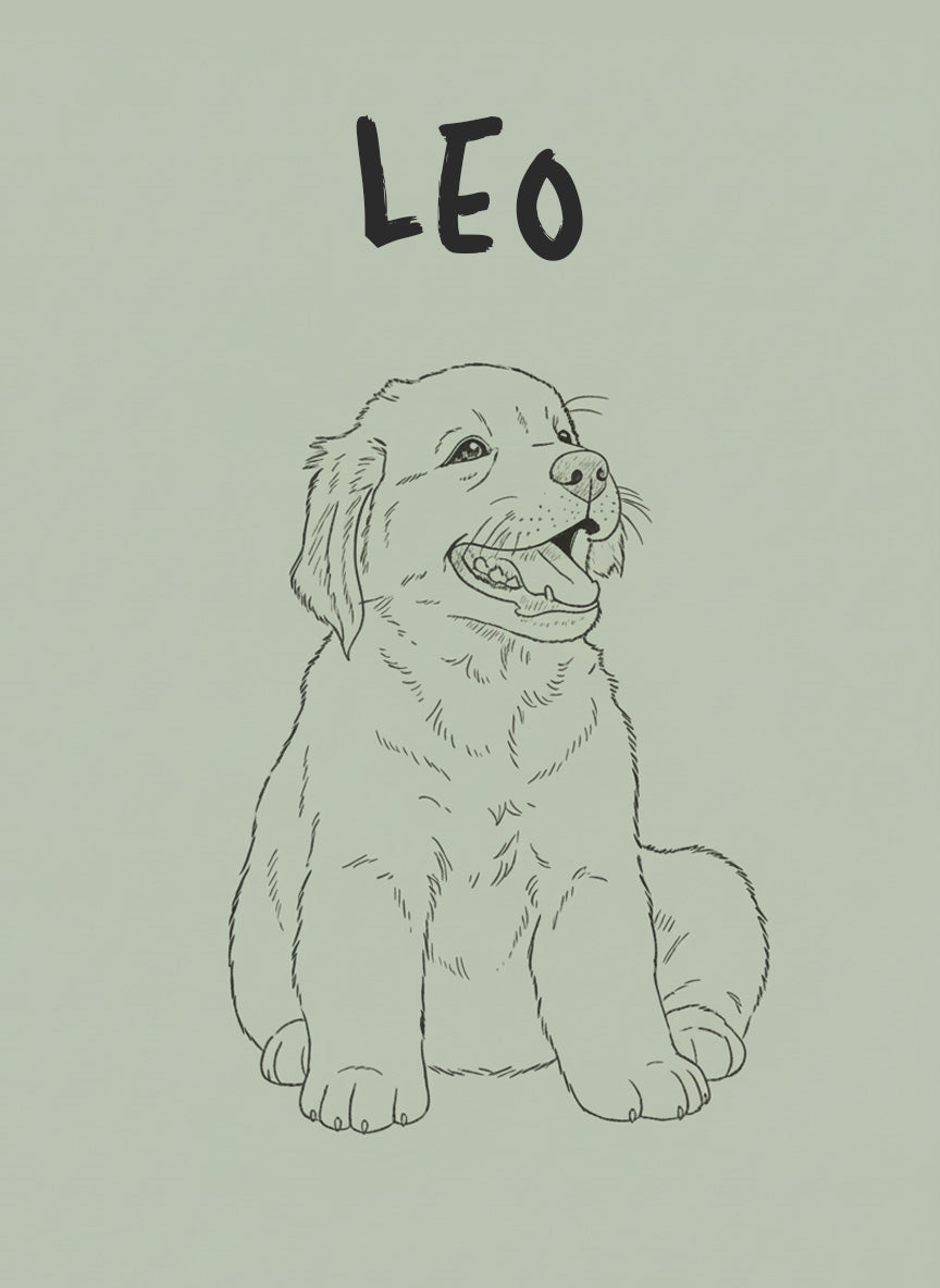 Monoline Custom Pet Personalisation Wall Art