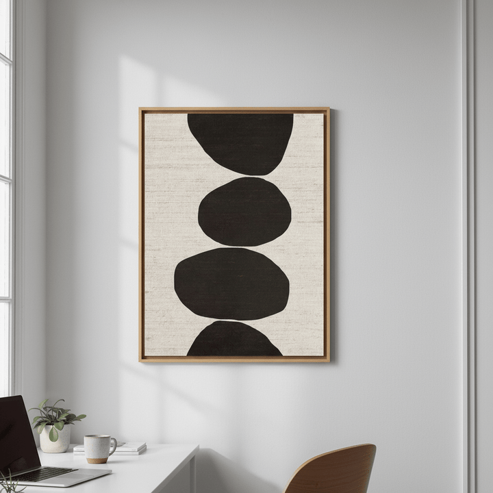 Natural Stacked Stones by Deer Muskeeter wall - art - picture - poster
