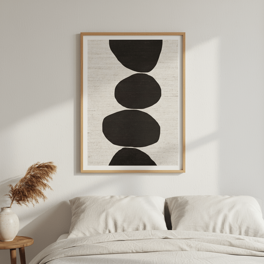 Natural Stacked Stones by Deer Muskeeter wall - art - picture - poster