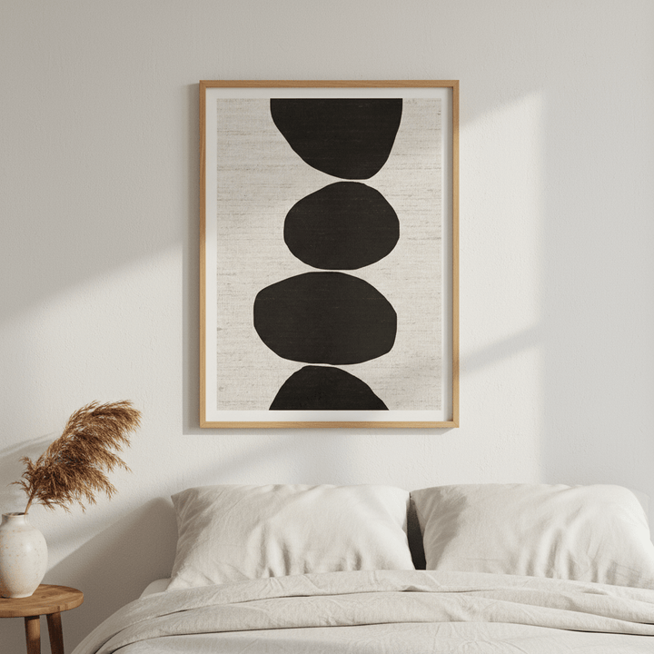 Natural Stacked Stones by Deer Muskeeter wall - art - picture - poster