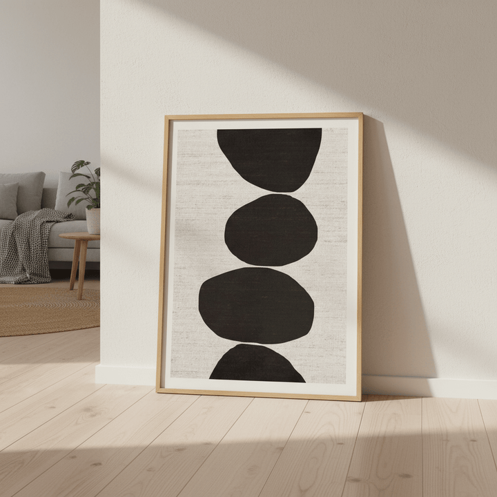 Natural Stacked Stones by Deer Muskeeter wall - art - picture - poster