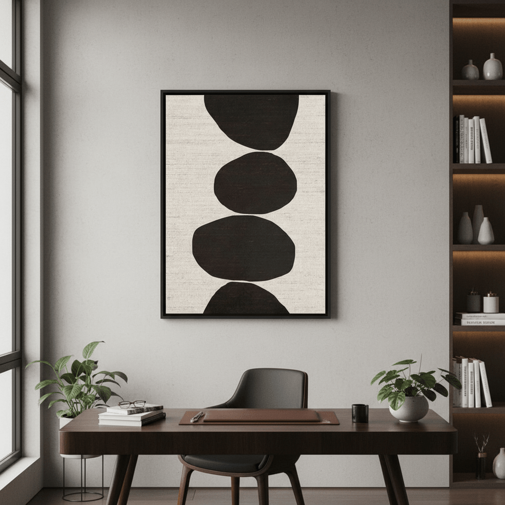 Natural Stacked Stones by Deer Muskeeter wall - art - picture - poster