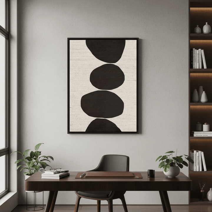 Natural Stacked Stones by Deer Muskeeter wall - art - picture - poster