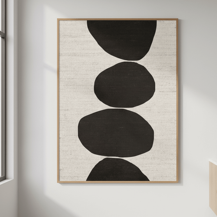 Natural Stacked Stones by Deer Muskeeter wall - art - picture - poster