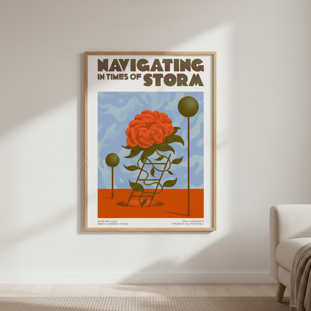 Navigating in Times of Storm by Itamar Makover wall - art - picture - poster