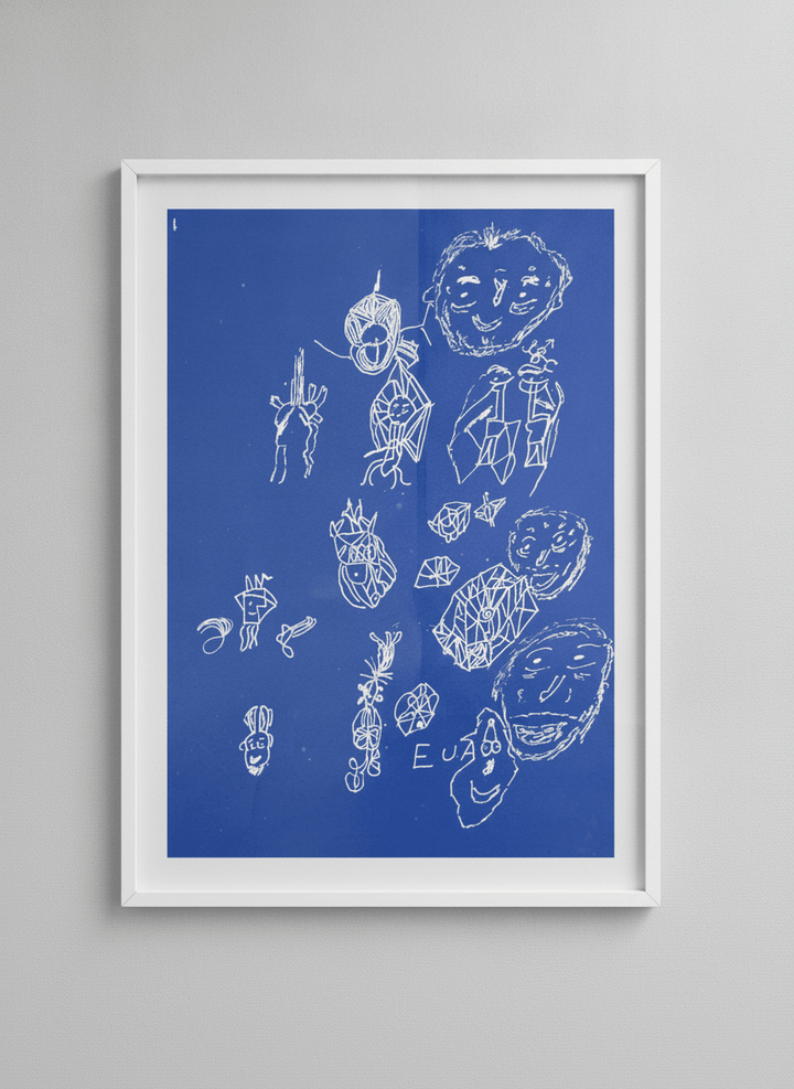 Contemporary wall art featured in a bright modern office workspace