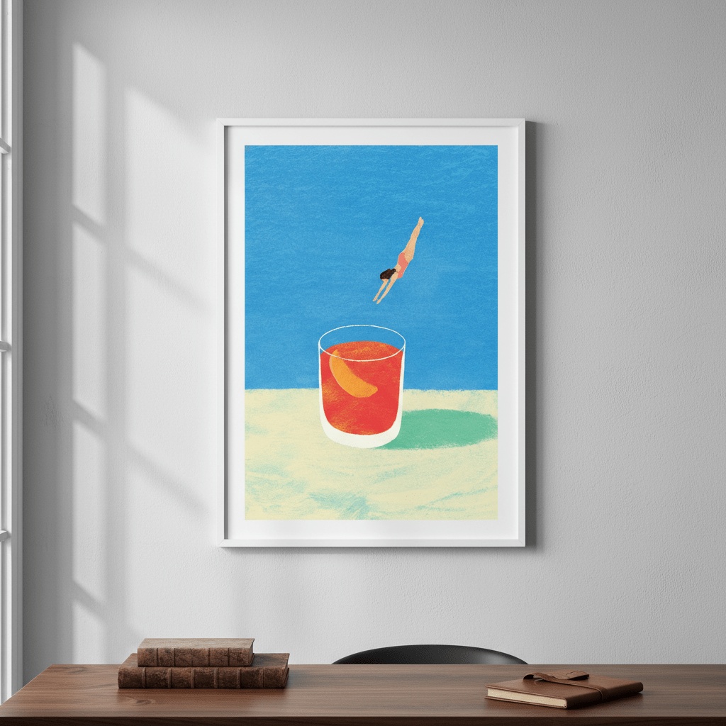 Negroni Girl by Henry Rivers wall - art - picture - poster