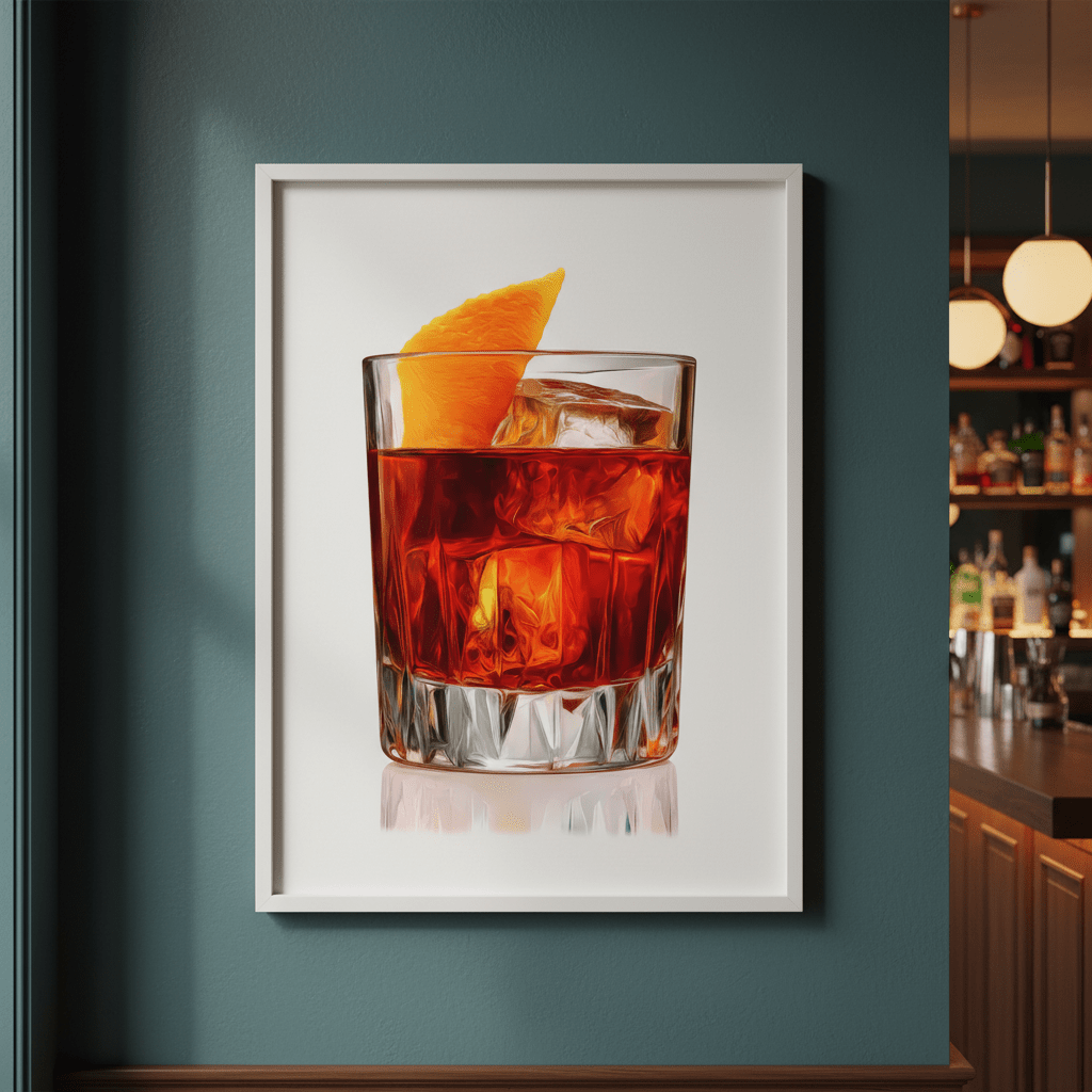 Negroni Wall Art Print wall - art - picture - poster