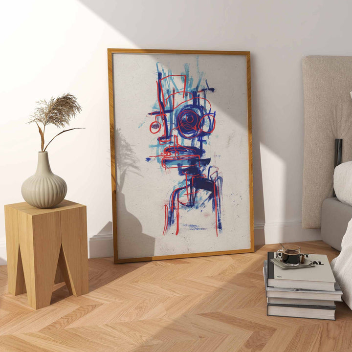 Neon Blueprint by Milo Vex wall - art - picture - poster