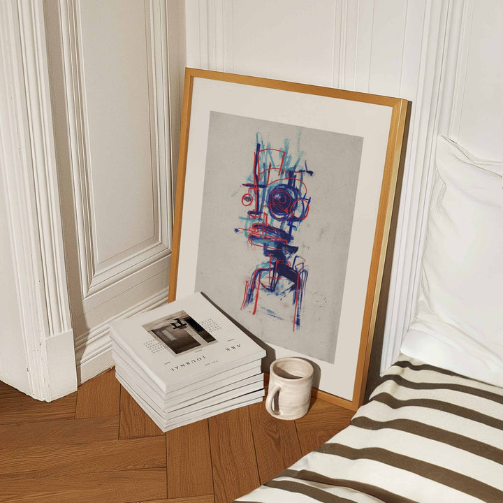 Neon Blueprint by Milo Vex wall - art - picture - poster