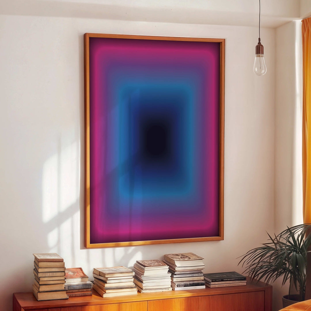 Neon Descent wall - art - picture - poster