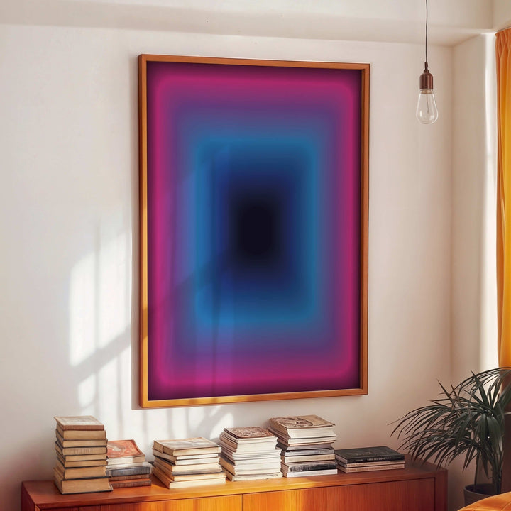 Neon Descent wall - art - picture - poster