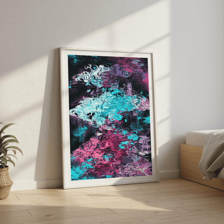 Neon Mirage Flow by Angelina Ngo wall - art - picture - poster