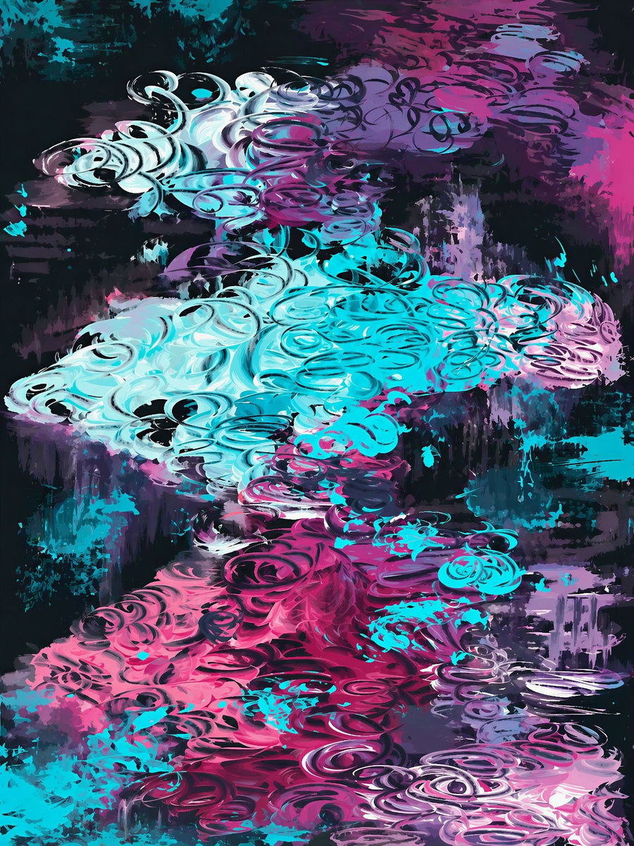 Neon Mirage Flow by Angelina Ngo