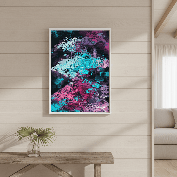 Neon Mirage Flow by Angelina Ngo wall - art - picture - poster