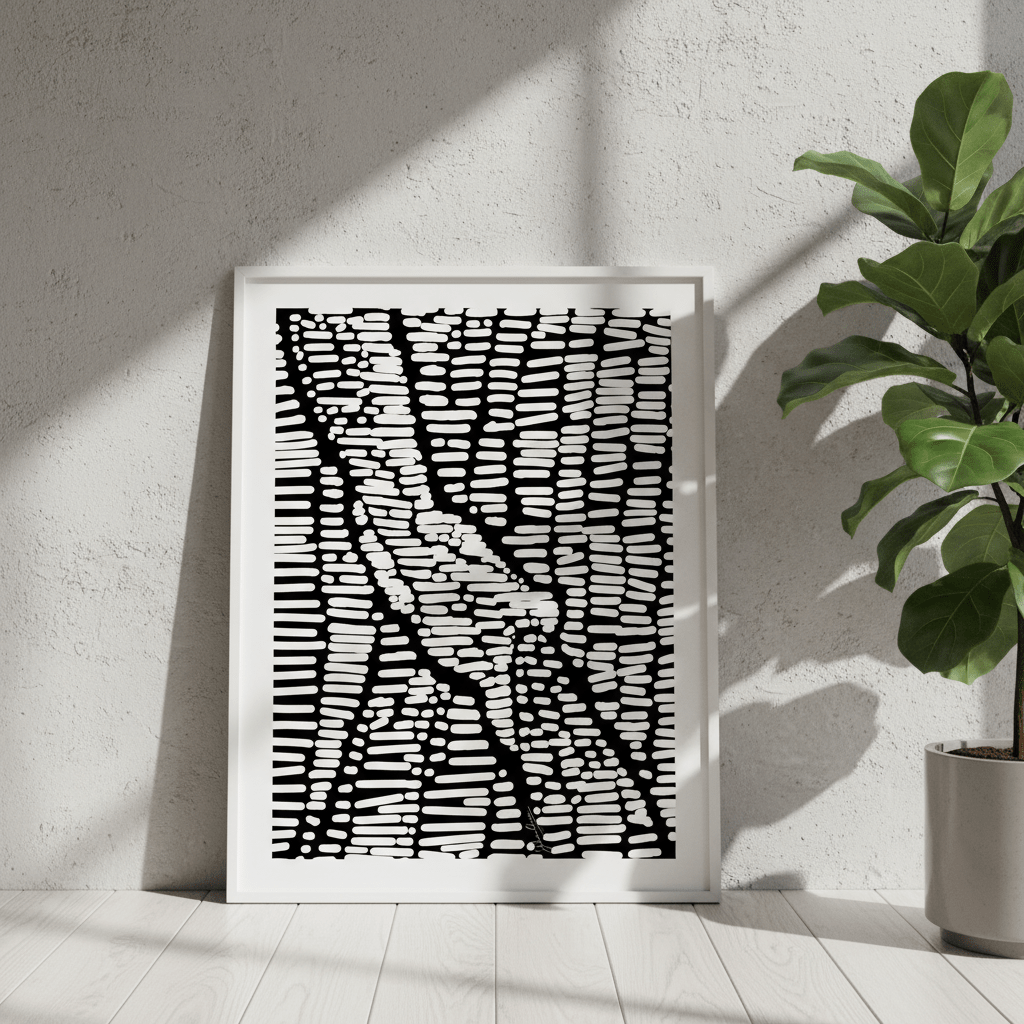 Never Let Go Black and White by Julia Cheney wall - art - picture - poster