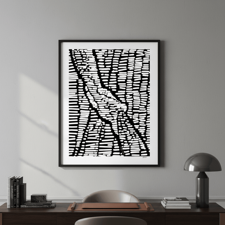 Never Let Go Black and White by Julia Cheney wall - art - picture - poster