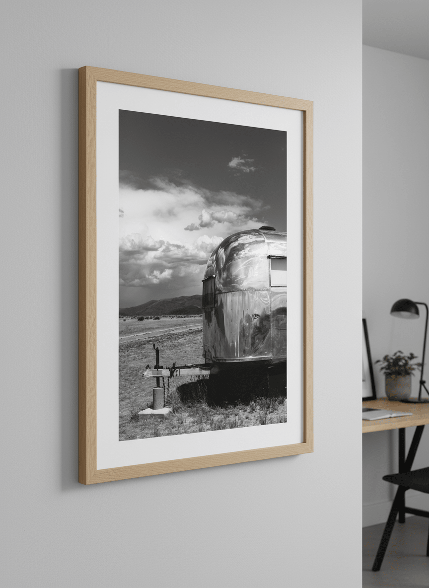 Contemporary wall art featured in a bright modern office workspace