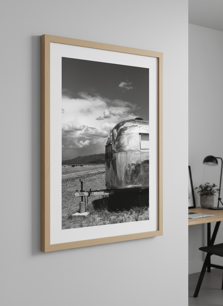 Contemporary wall art featured in a bright modern office workspace