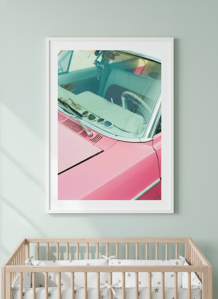 Soft neutral wall art styled in a serene nursery with pastel tones