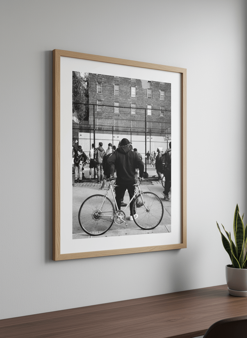 Contemporary wall art featured in a bright modern office workspace