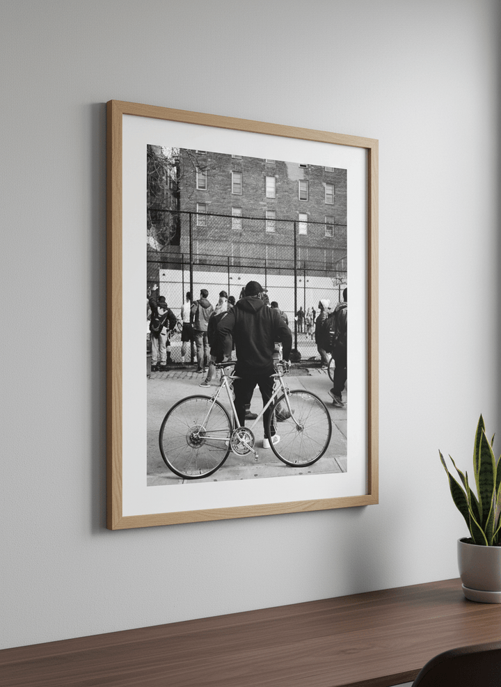 Contemporary wall art featured in a bright modern office workspace